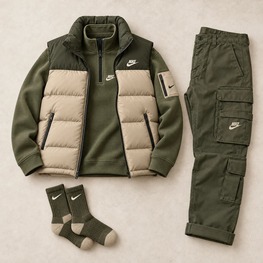 Casual Windproof Down Set