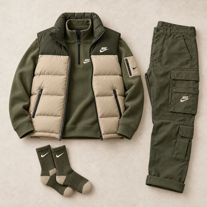 Casual Windproof Down Set