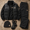 Winter Puffer Vest Cargo Outfit Set