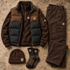 Winter Puffer Vest Cargo Outfit Set