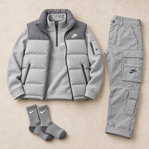Casual Windproof Down Set