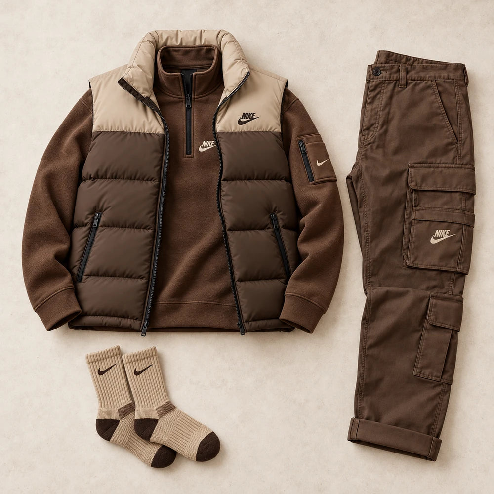 Casual Windproof Down Set