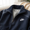 Heavyweight Textured Quarter-Zip Set